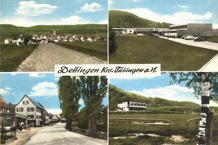 Postkarte von Dettingen um 1970