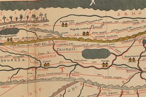 Ein Ausschnitt aus der Tabula Peuingeria